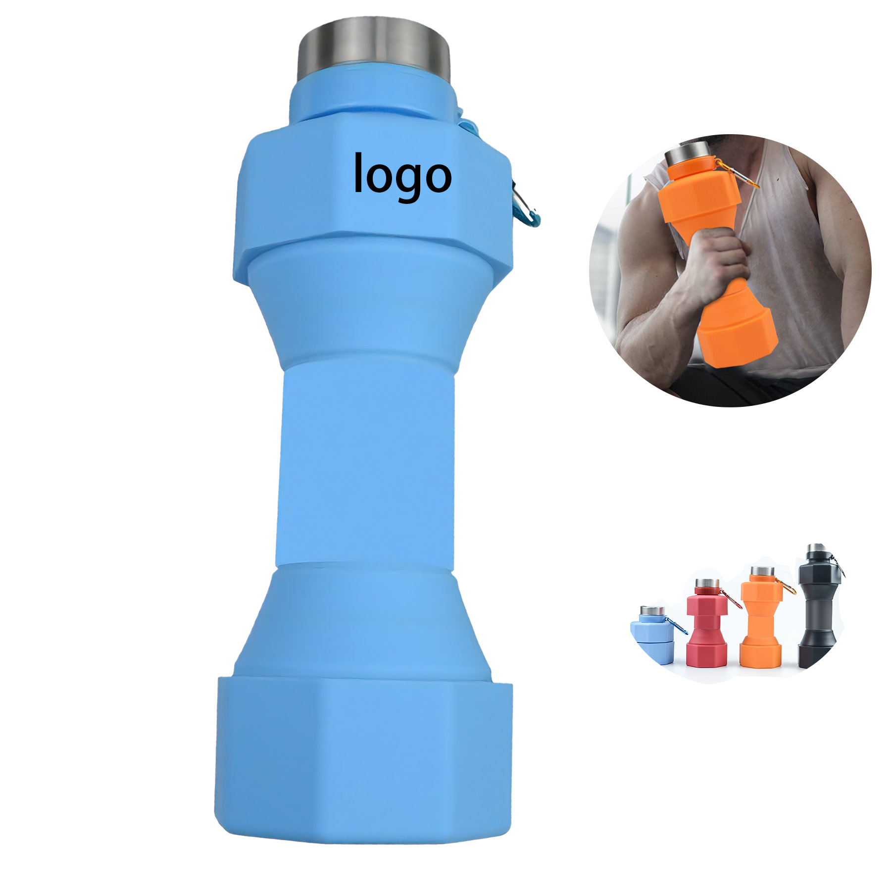 20oz Dumbbell Water Bottle 5