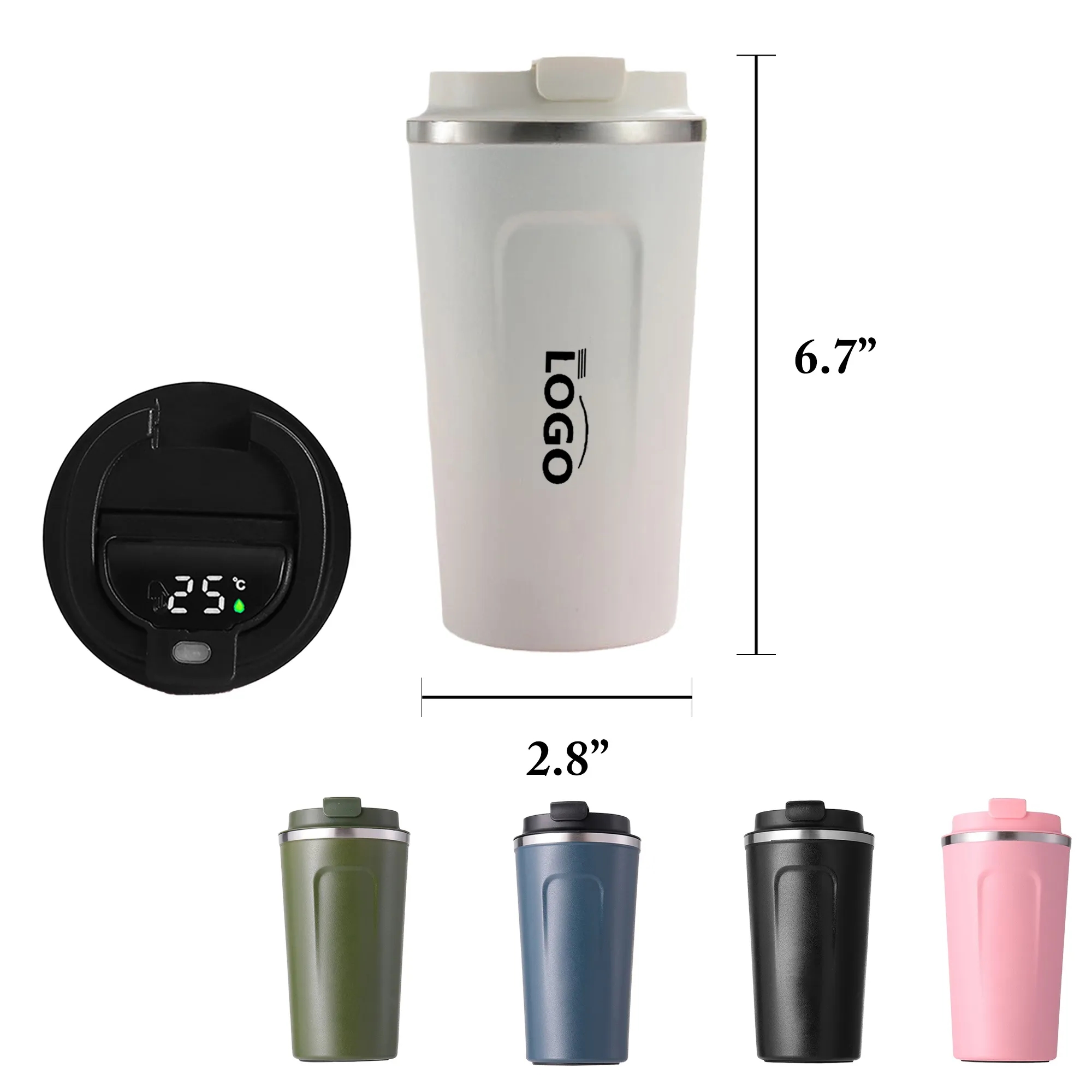 MOQ50 Smart Stainless Steel Insulated Mug 1