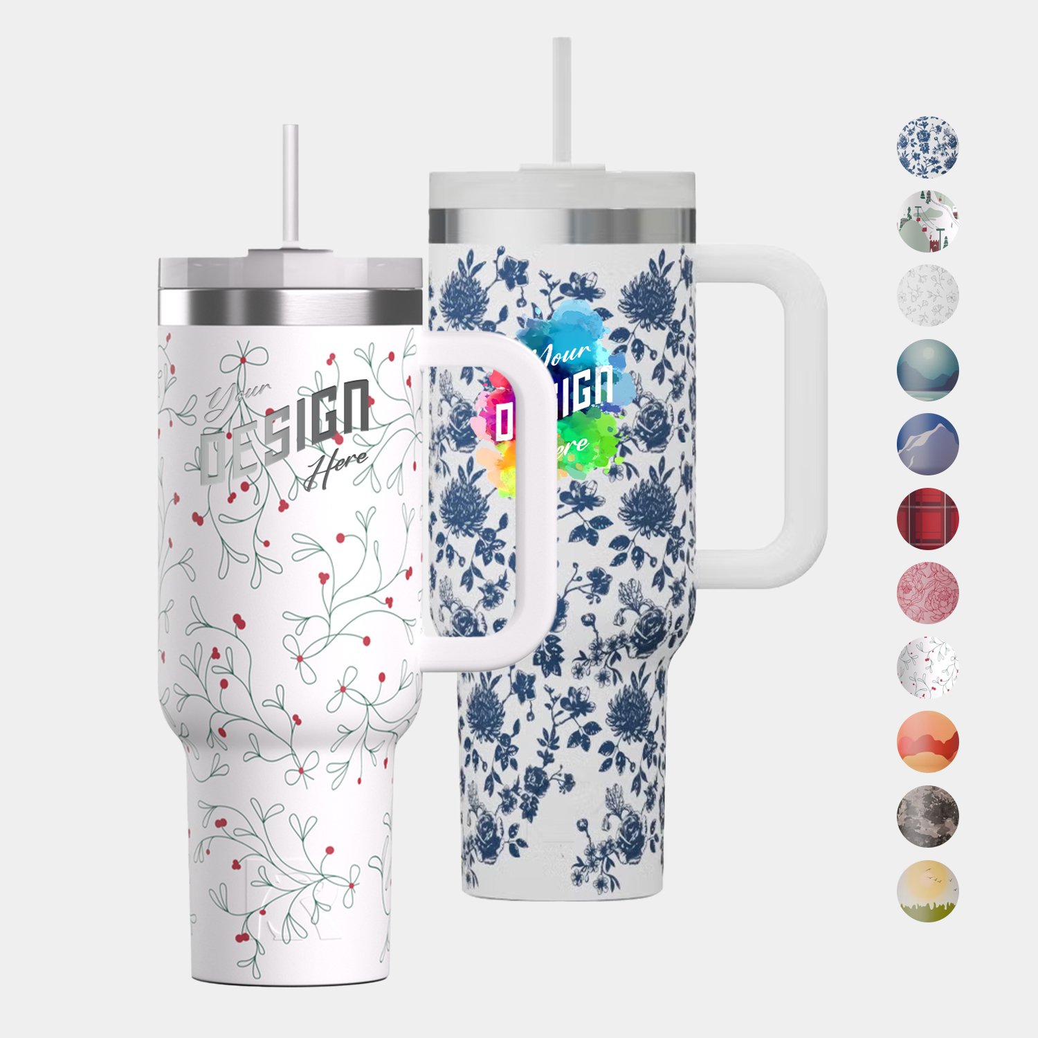 Sunny Summer 40 oz RTIC® Road Trip Tumbler with Handle 5