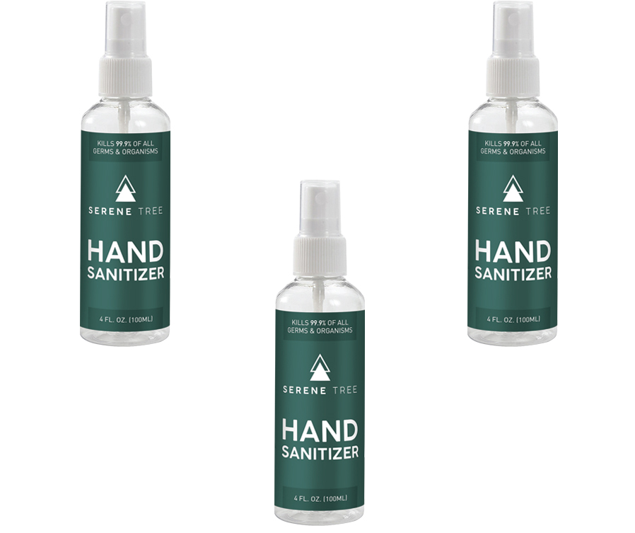 100 ml Serene Tree USA Hand Sanitizer Spray- 70% Alcohol 1
