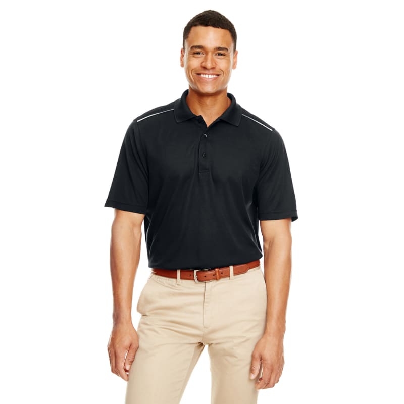 CORE365 Men's Radiant Performance Piqué Polo With Reflective Piping 8