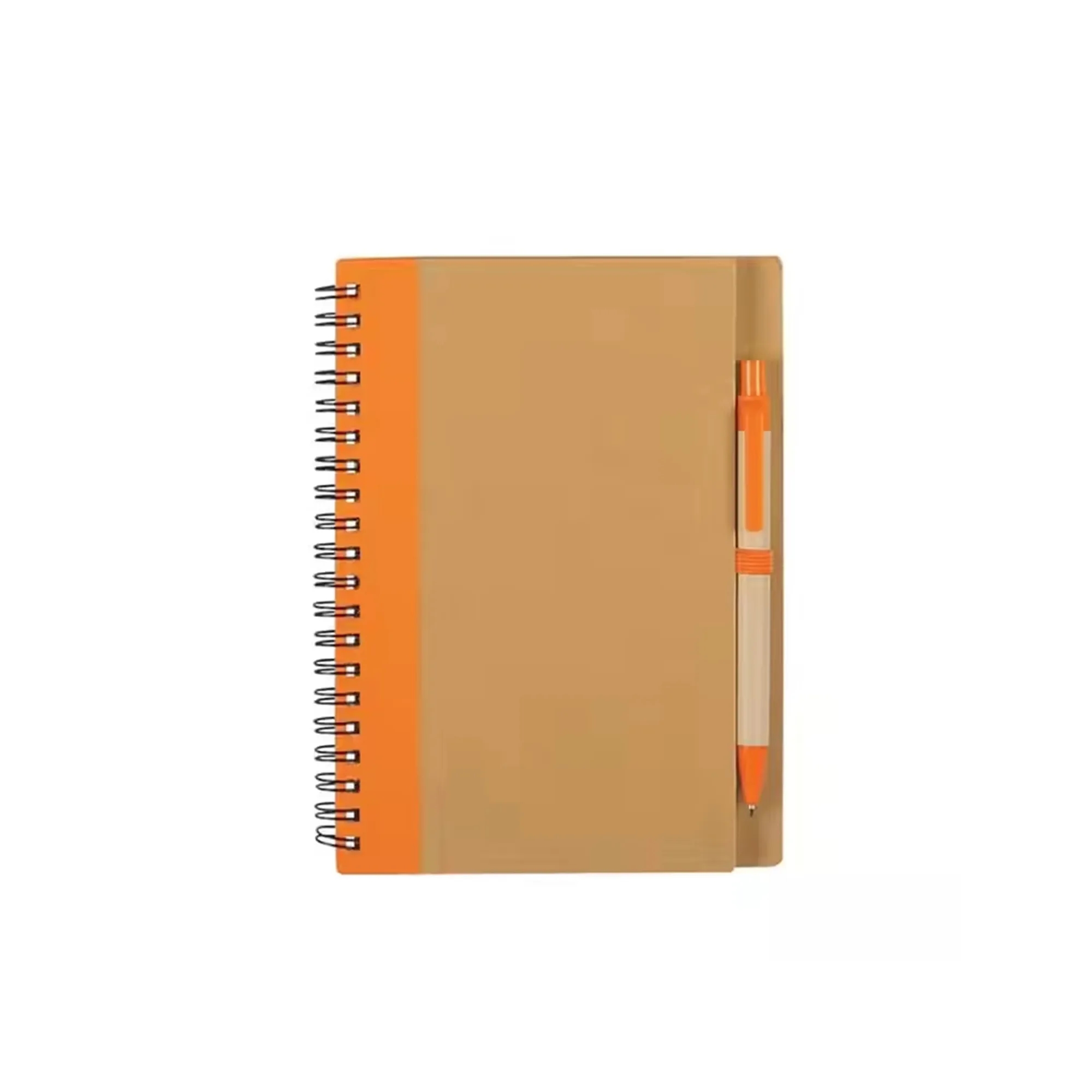 7"L x 5" Eco-friendly Spiral Notebook with Pen 2