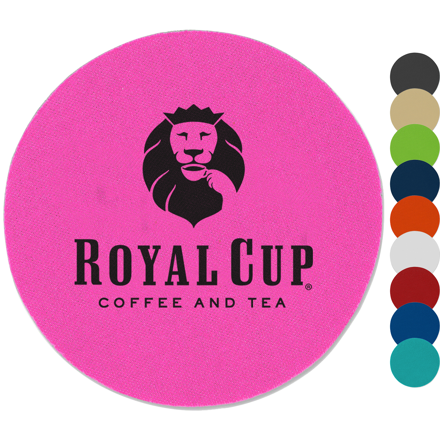 USA Printed 4" Round Foam Coaster w/ Custom Logo 2