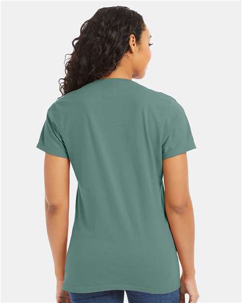 Women's Garment-Dyed V-Neck T-Shirt - GDH125 54