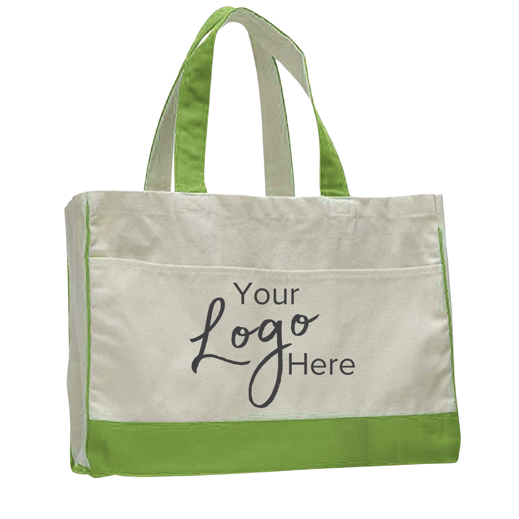Canvas Standard Tote Bag 17" W x 13" H with 5" Gusset, custom tote bag with logo imprint 5
