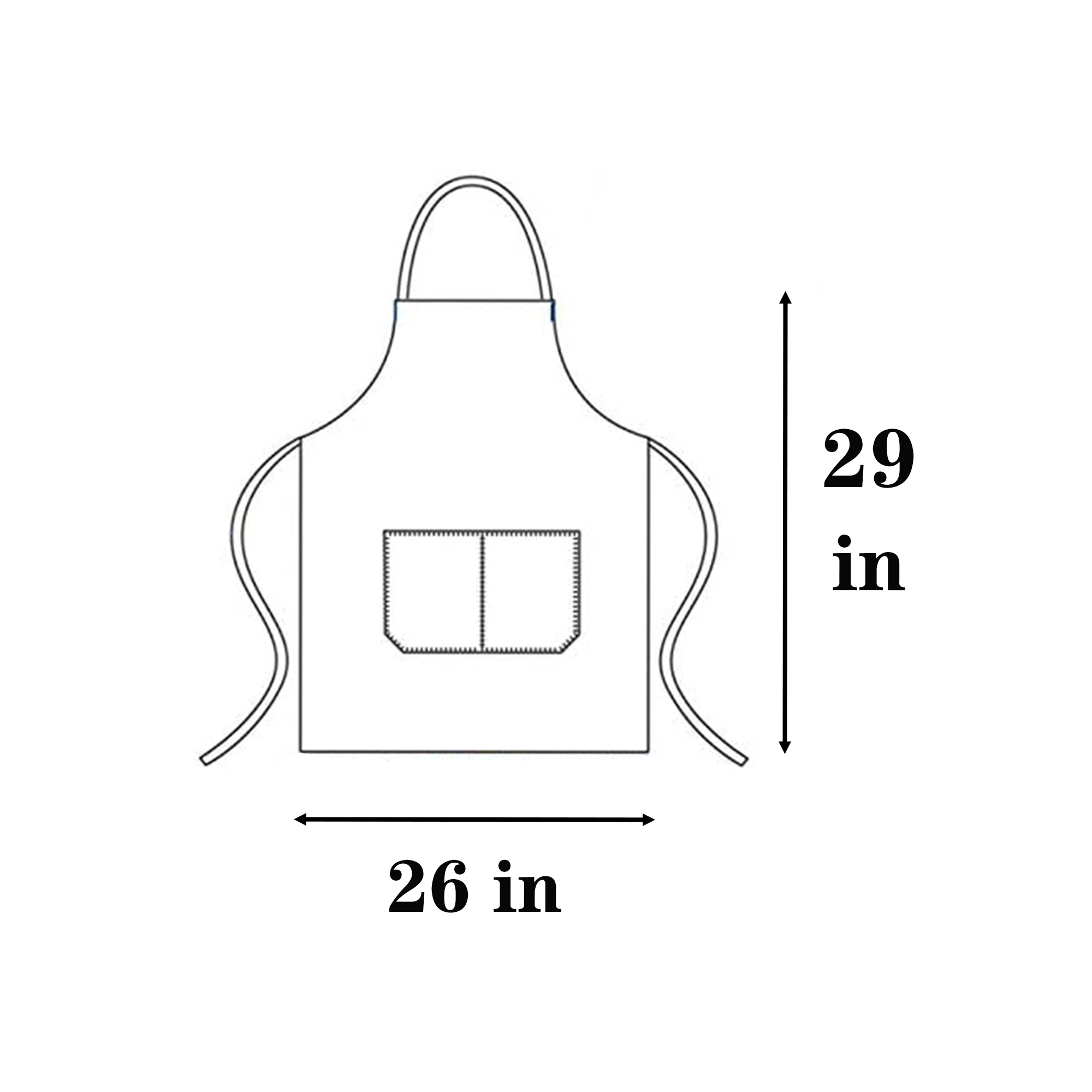 Kitchen Cooking Service Apron Polyester 4