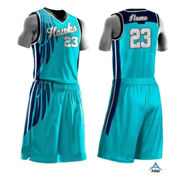 Sublimation Basketball Uniform Set: Jersey and Shorts Combo 2