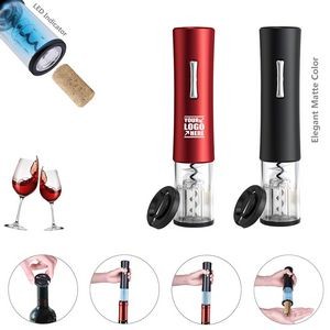 Matt Plastic Automatic Electric Wine Opener With Foil Cutter 24