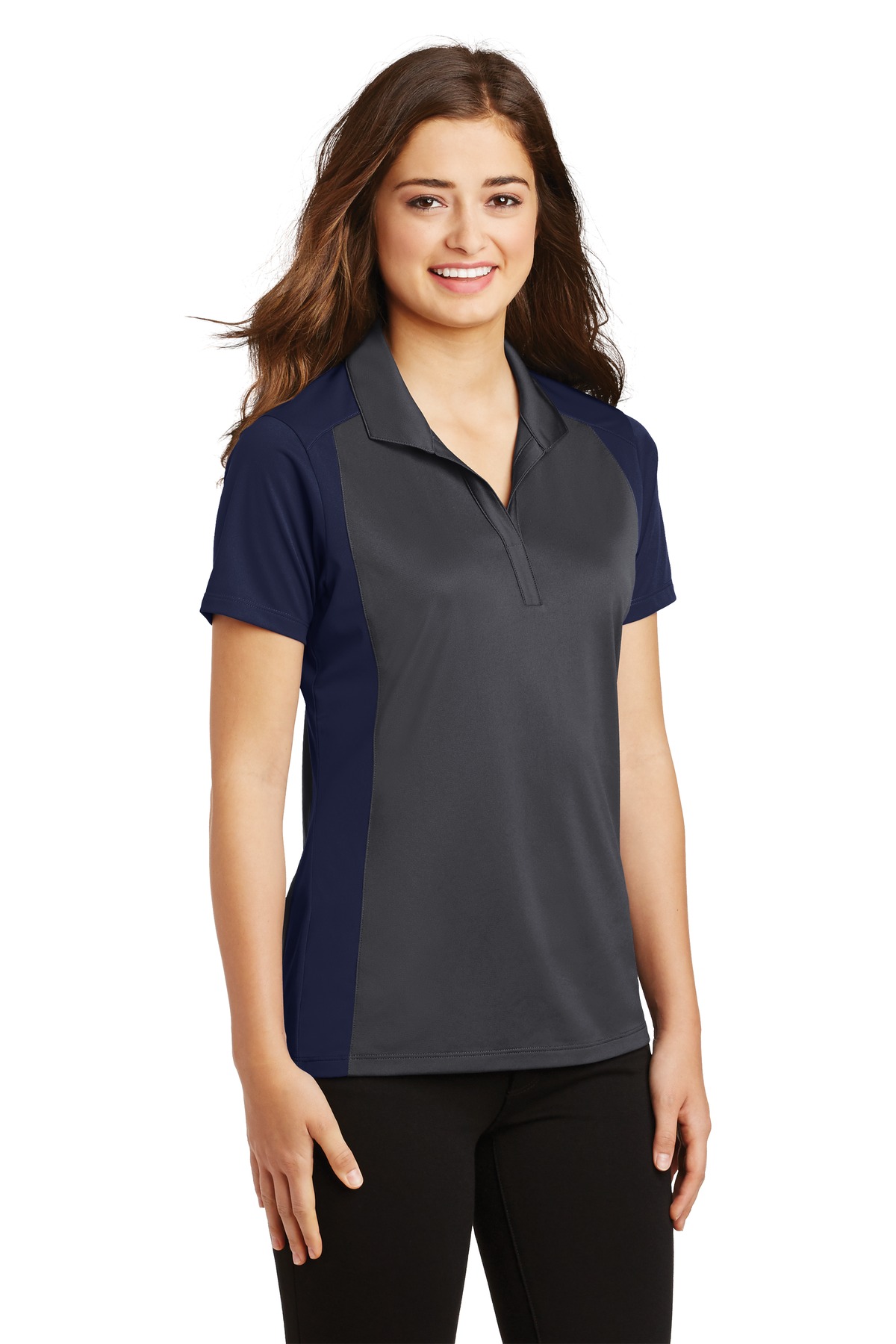 Sport-Tek Women's Colorblock Micropique Sport-Wick Polo. LST652 35