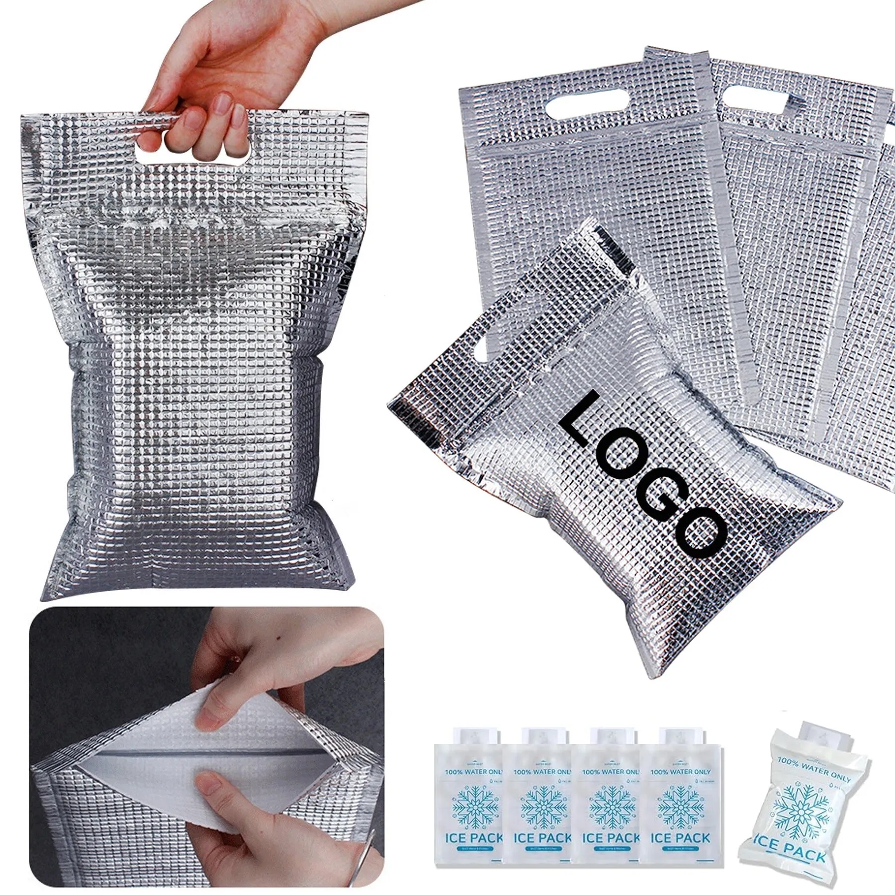 Disposable Waterproof Insulated Thermal Lunch Cooler Bag War 7