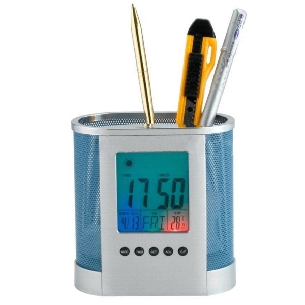 Desk Iron Nets Pen Container Calendar 2
