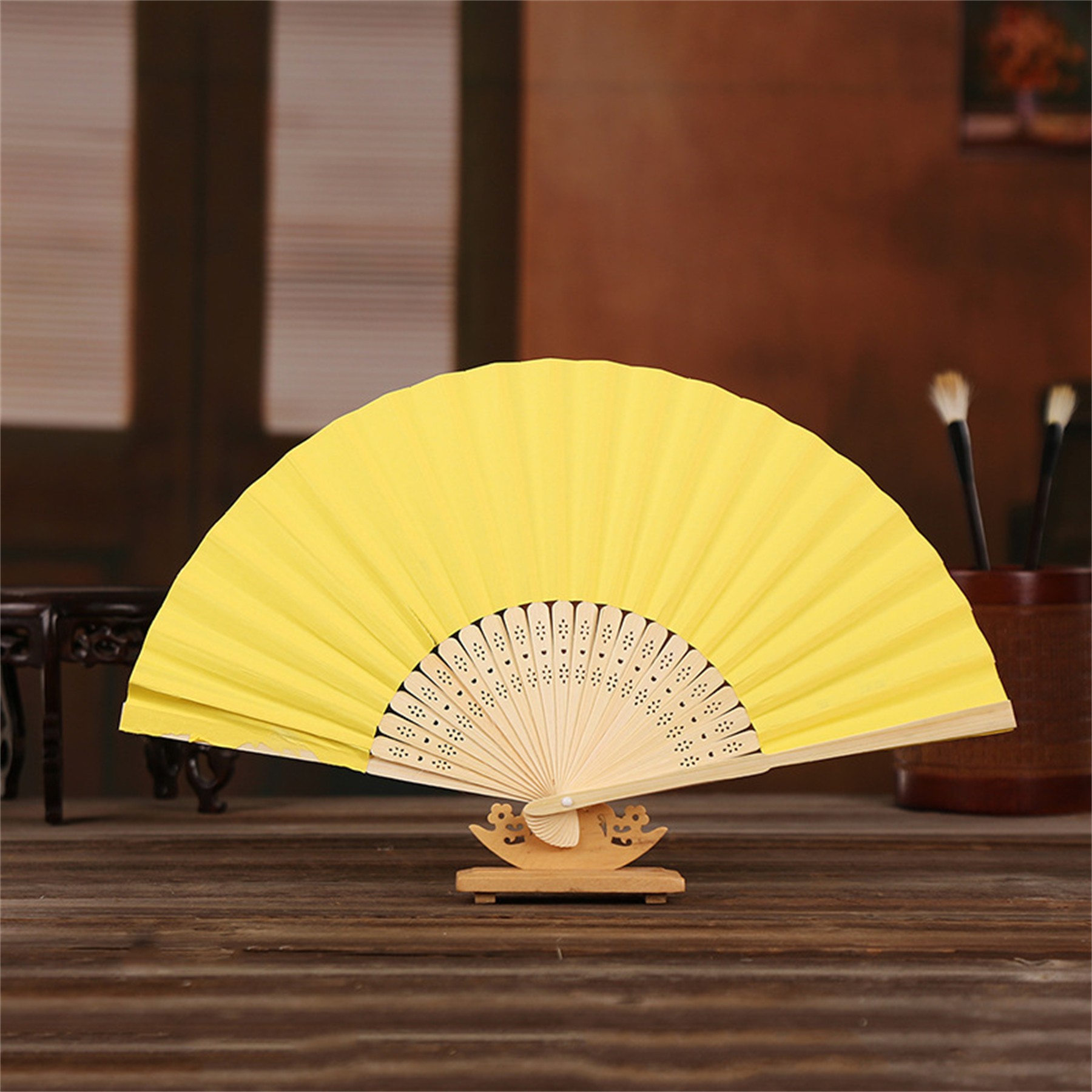 DIY Colorful Foldable Paper Fan 8