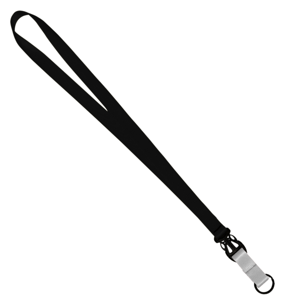 3/4" Multi color (Top and bottom) Nylon Lanyard with Plastic Slide Buckle R 162