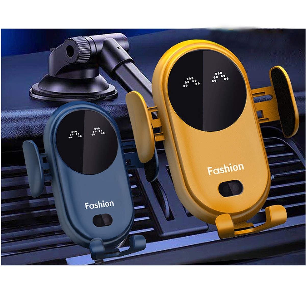 15W Vehicle-mounted Mobile phone stand wireless charger 4