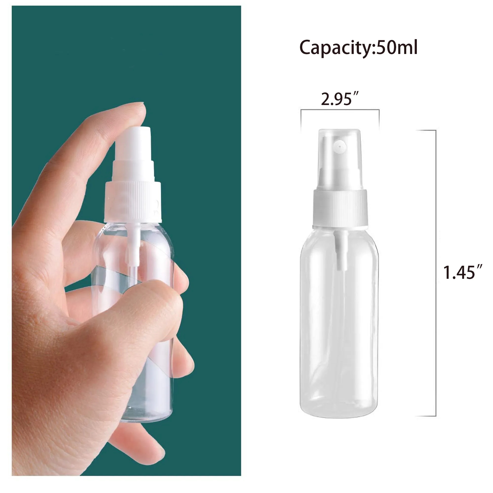 50ml Clear Spray Bottle 2
