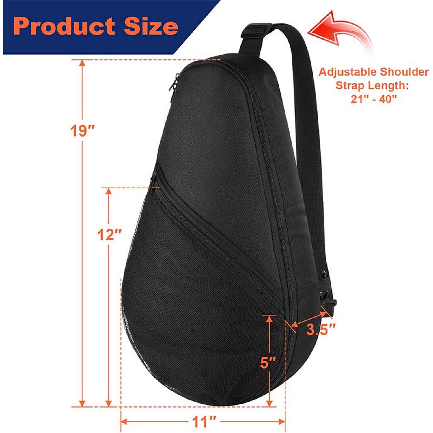 Tennis Paddle Sports Shoulder Bag for Rackets Gear 3