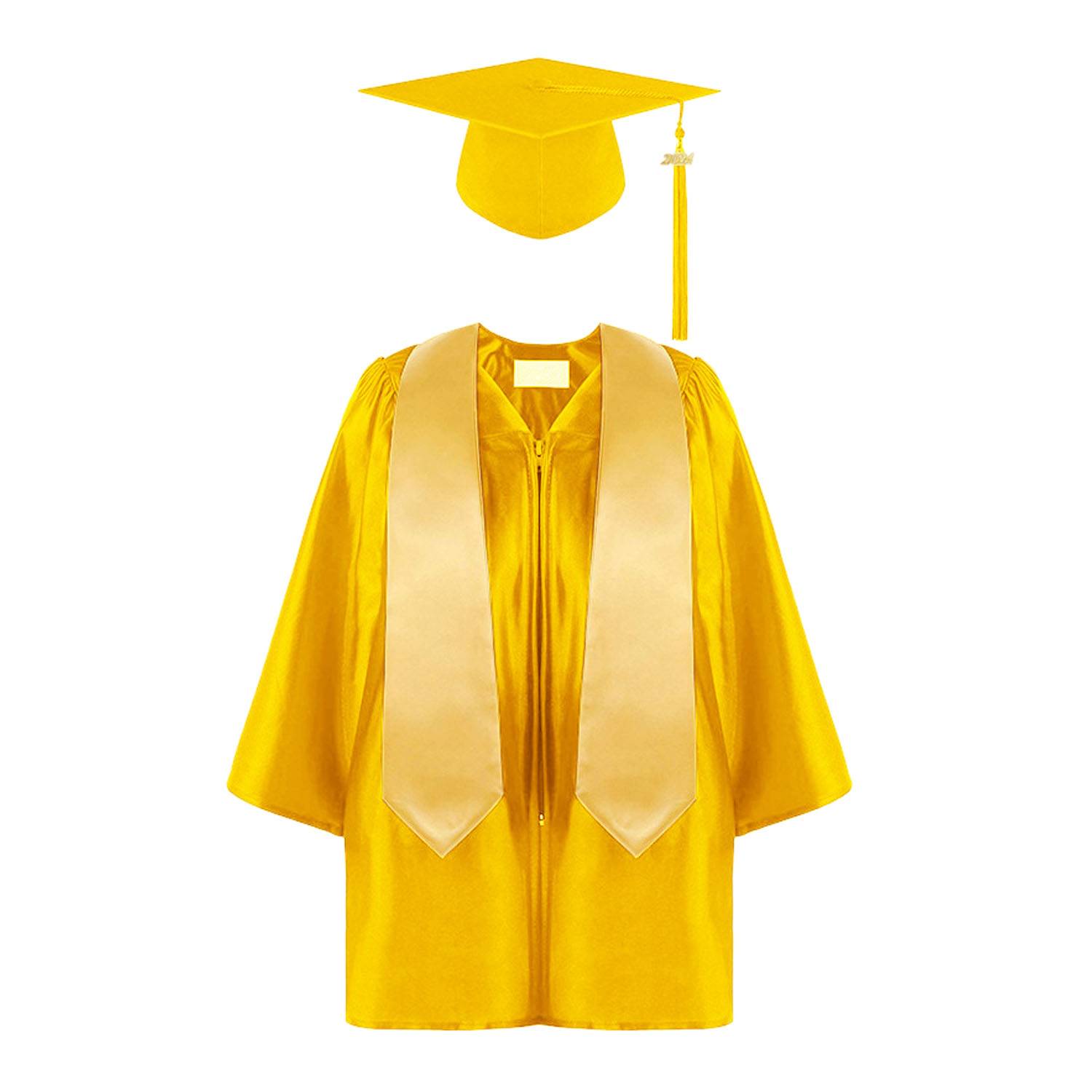 Unisex Classic Polyester Graduation Gown Cap Tassel Set 5