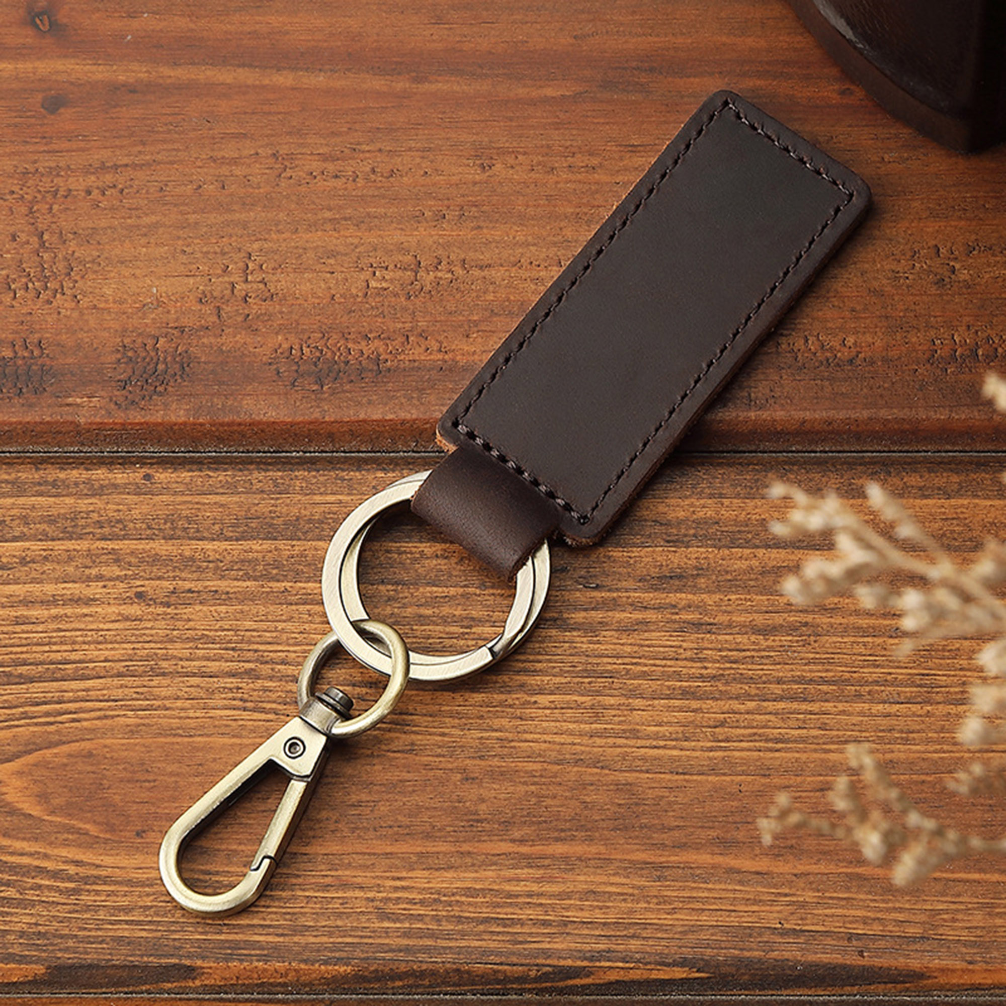 Vintage Genuine Leather Car KeyChains 4