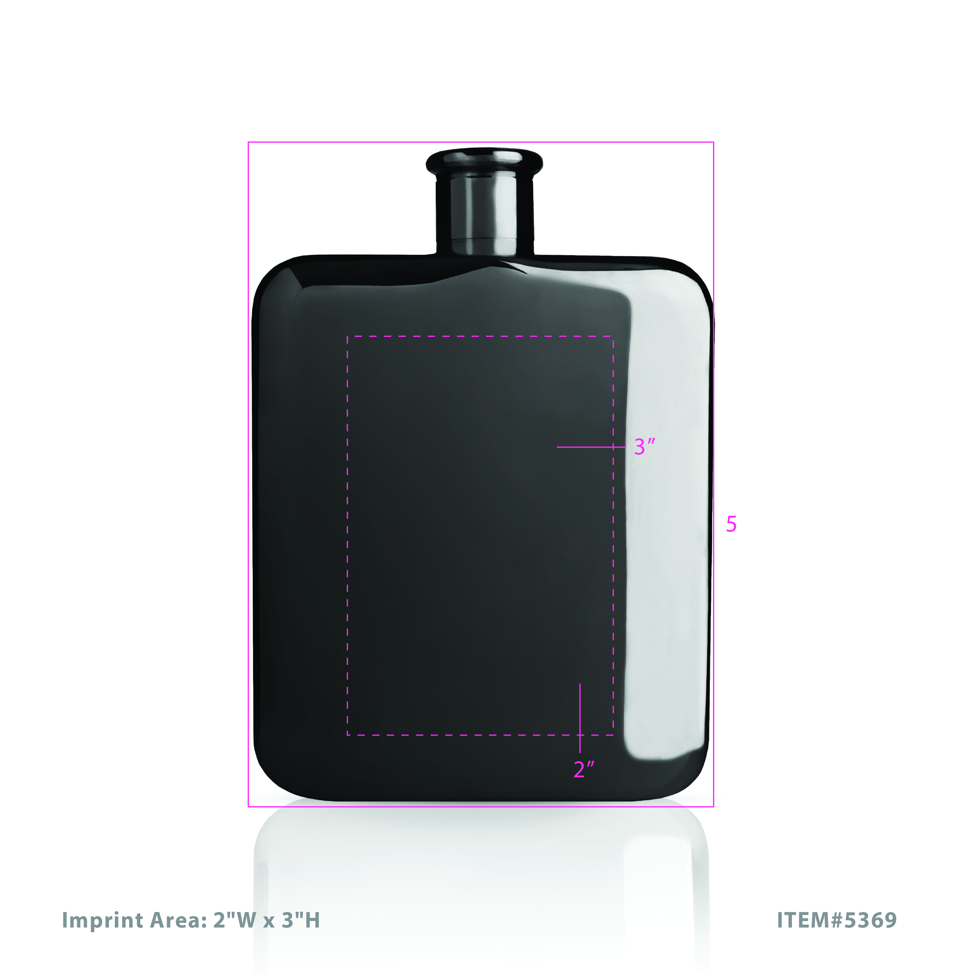 Viski® Polished Flask 8