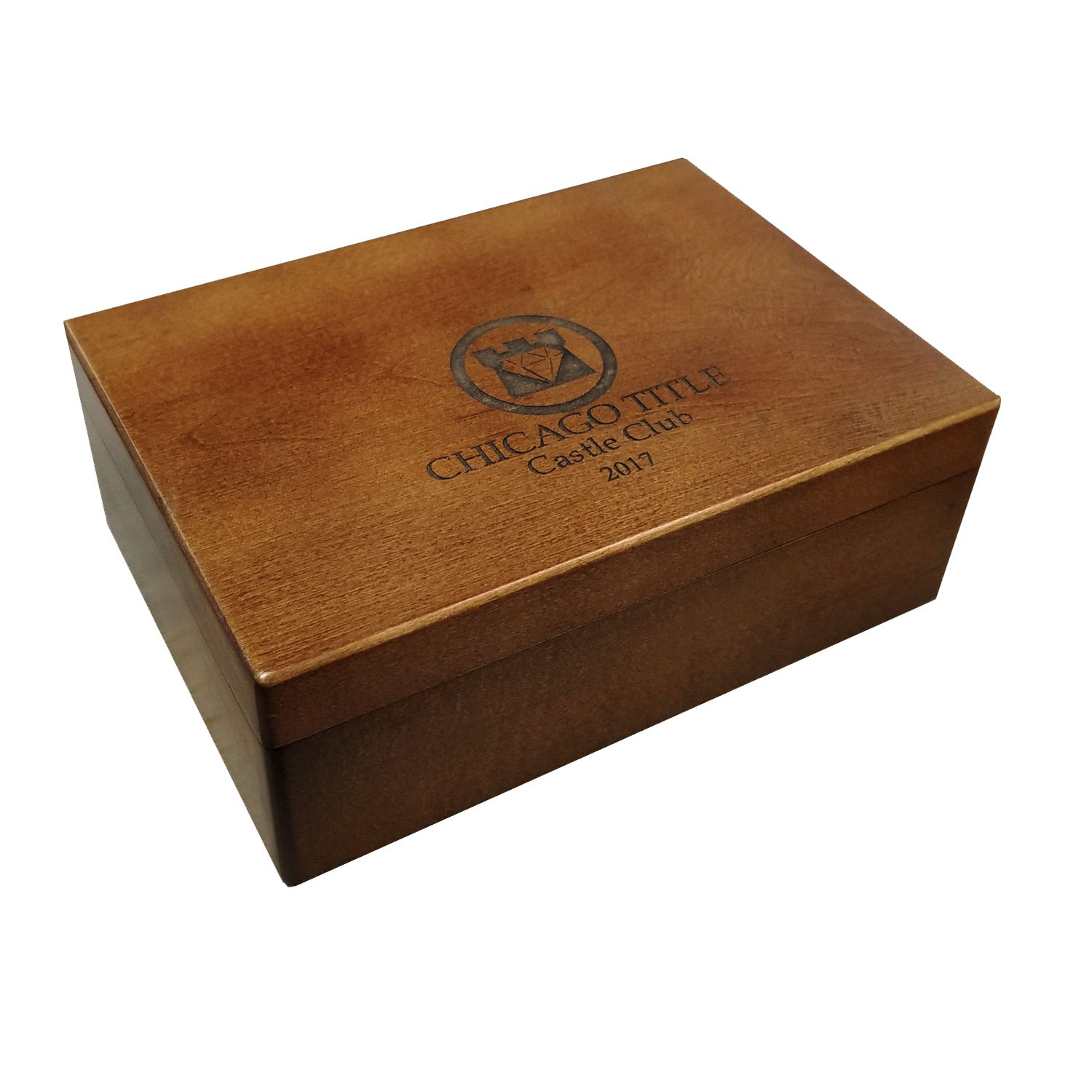 Wood Presentation Box, 7" x 5" x 2.5" 2
