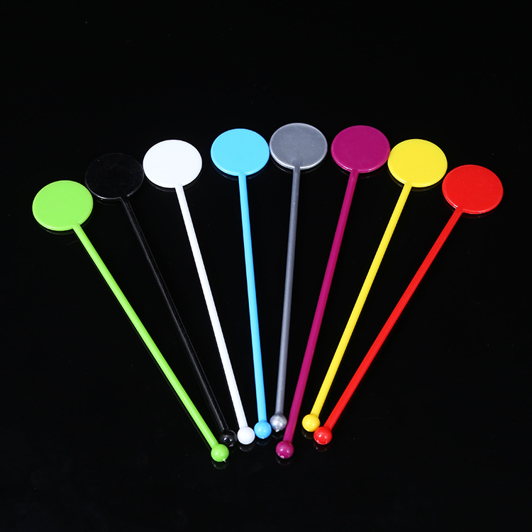 Plastic Coffee Stirring Rod with Round Top 2