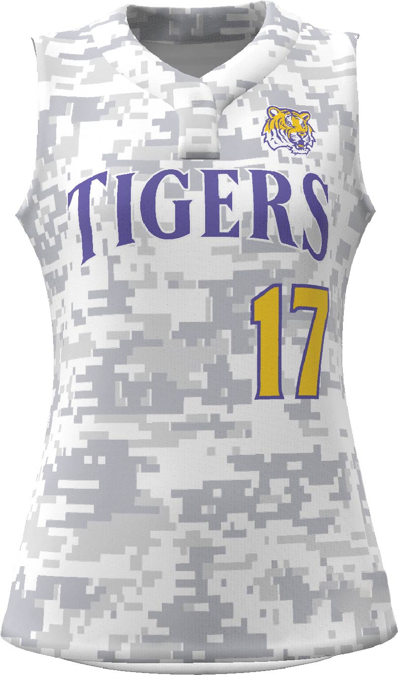 Breeze 1-Button Sleeveless Softball Jersey 2