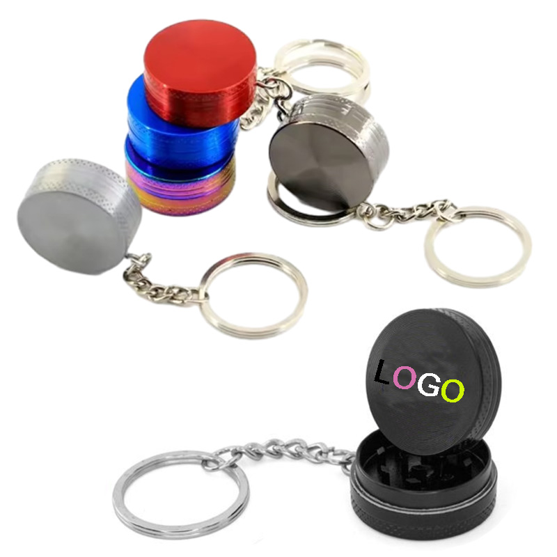 Two Layer Smoke Mill with Key Ring 2