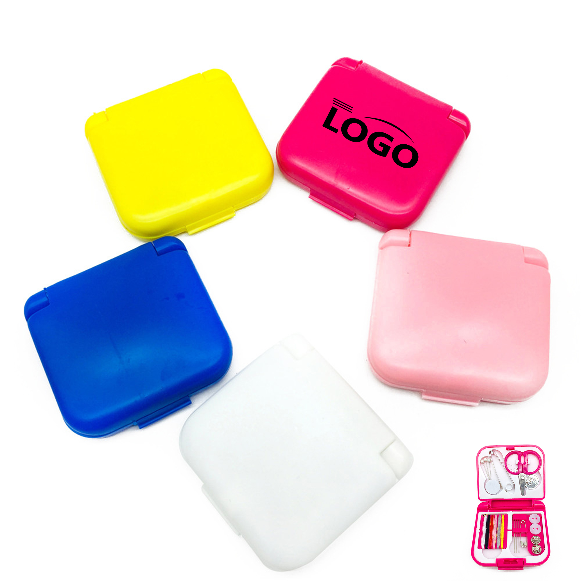 Compact Portable Mini Sewing Kit for Home Use 2