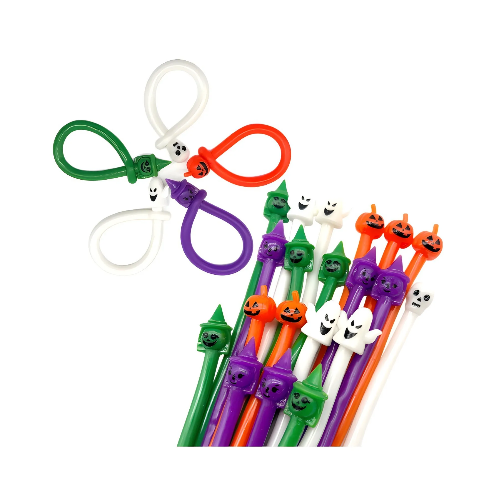MOQ Halloween TPR Rubber Stress Relief Noodle Bracelet Toy 9