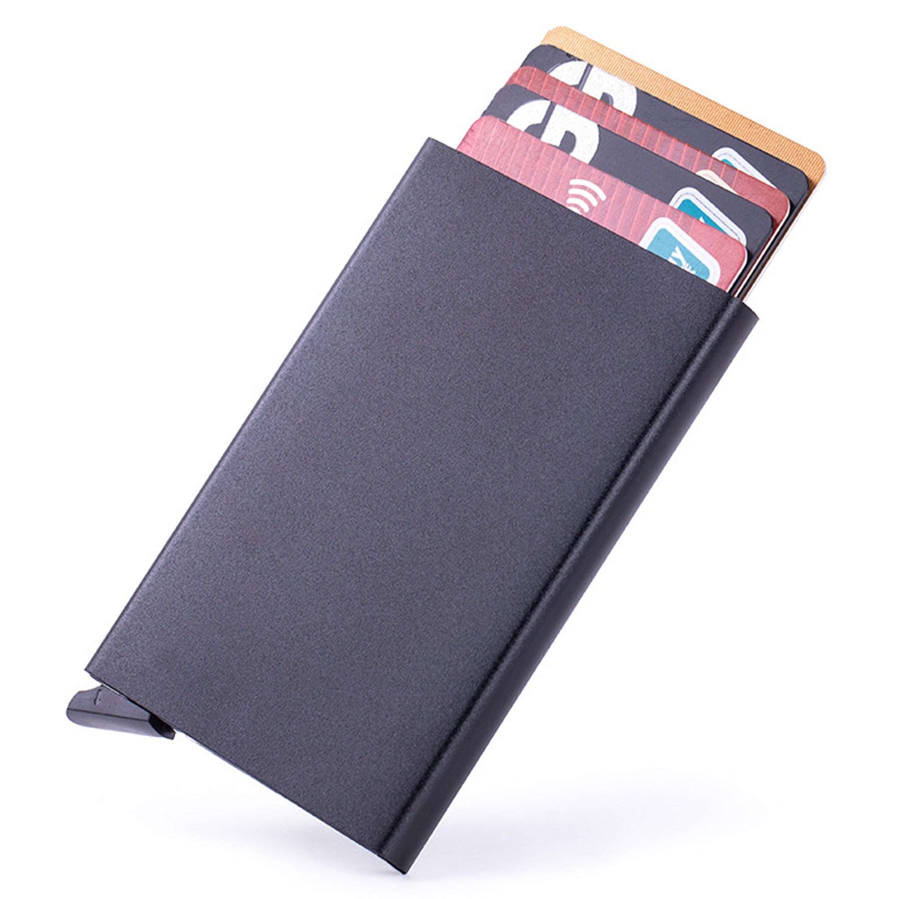 Pop Up RFID Blocking Slim Aluminum Card Holder 1