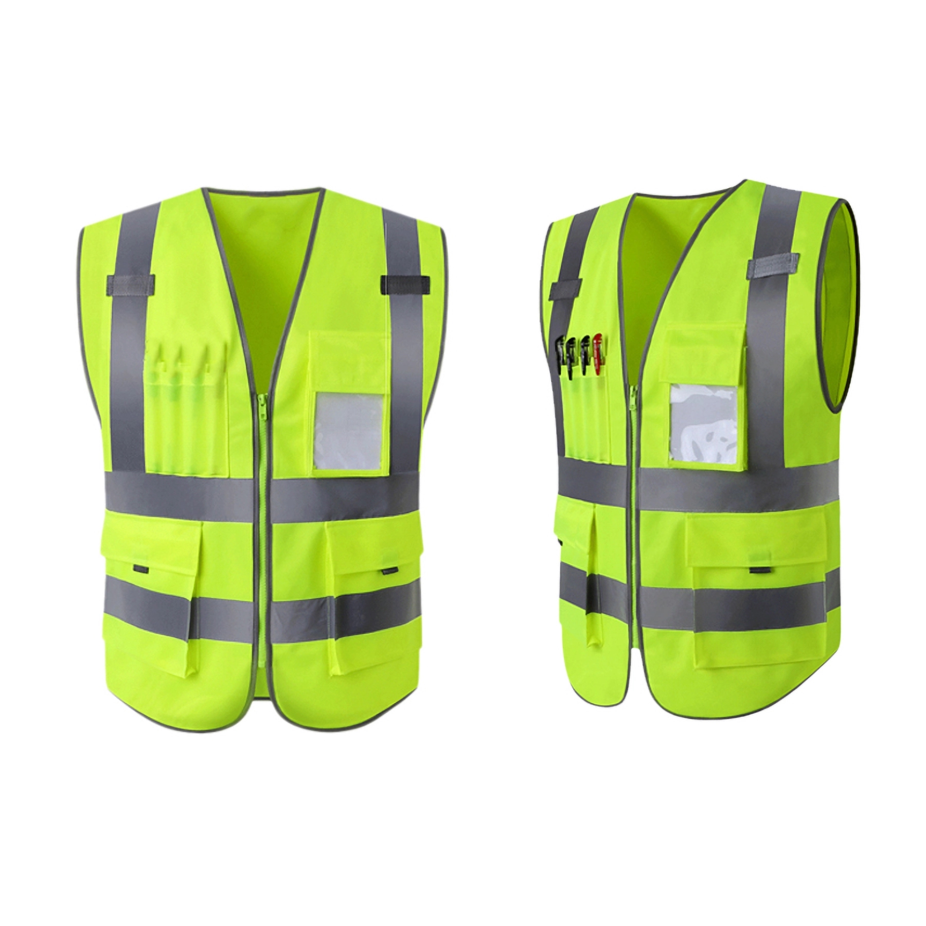 Multi-Pocket Reflective Safety Vest 7