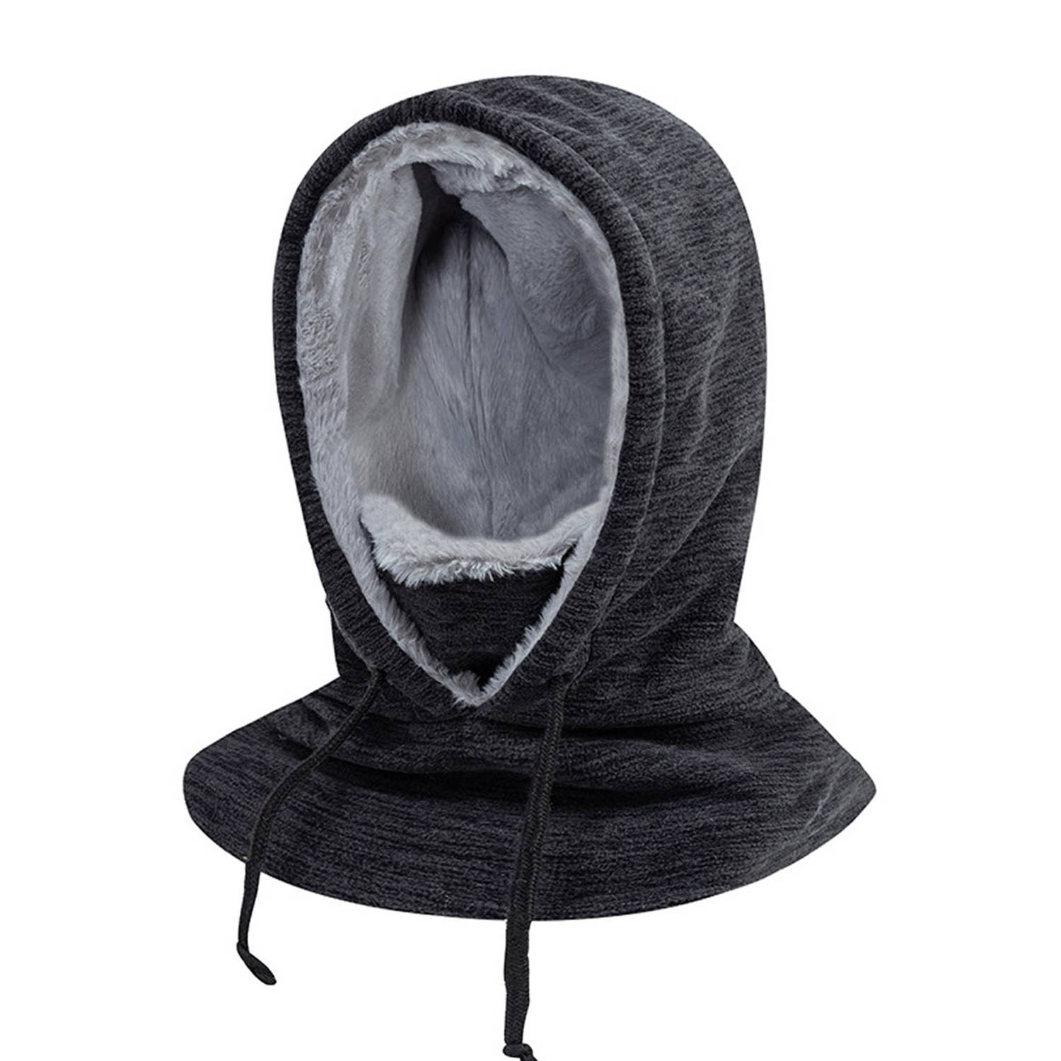 Windproof Polyester Neck Warmer Hat w/ Face Cover 4