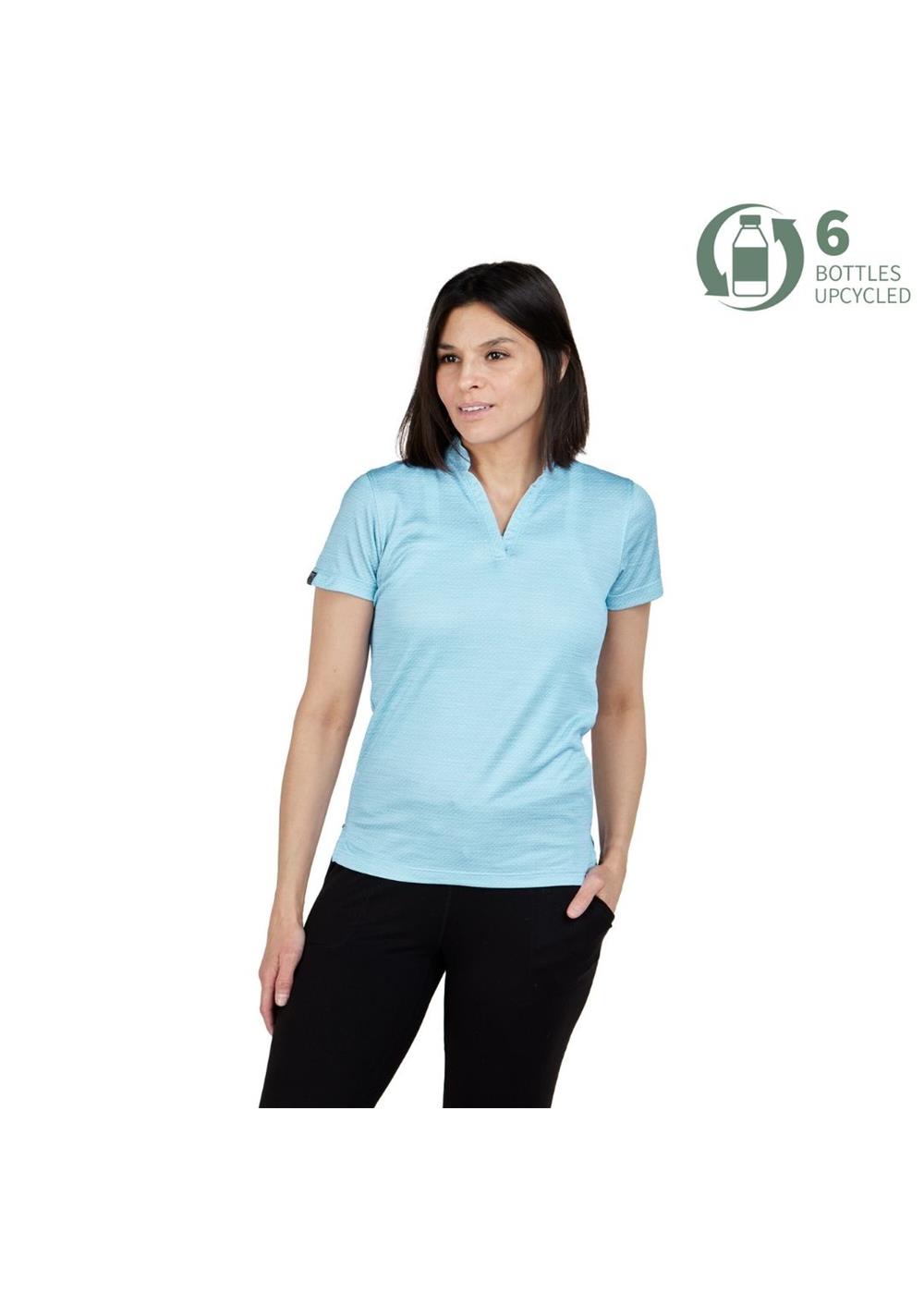 Storm Creek Women's Unwinder Printed Bamboo Short Sleeve Polo 10