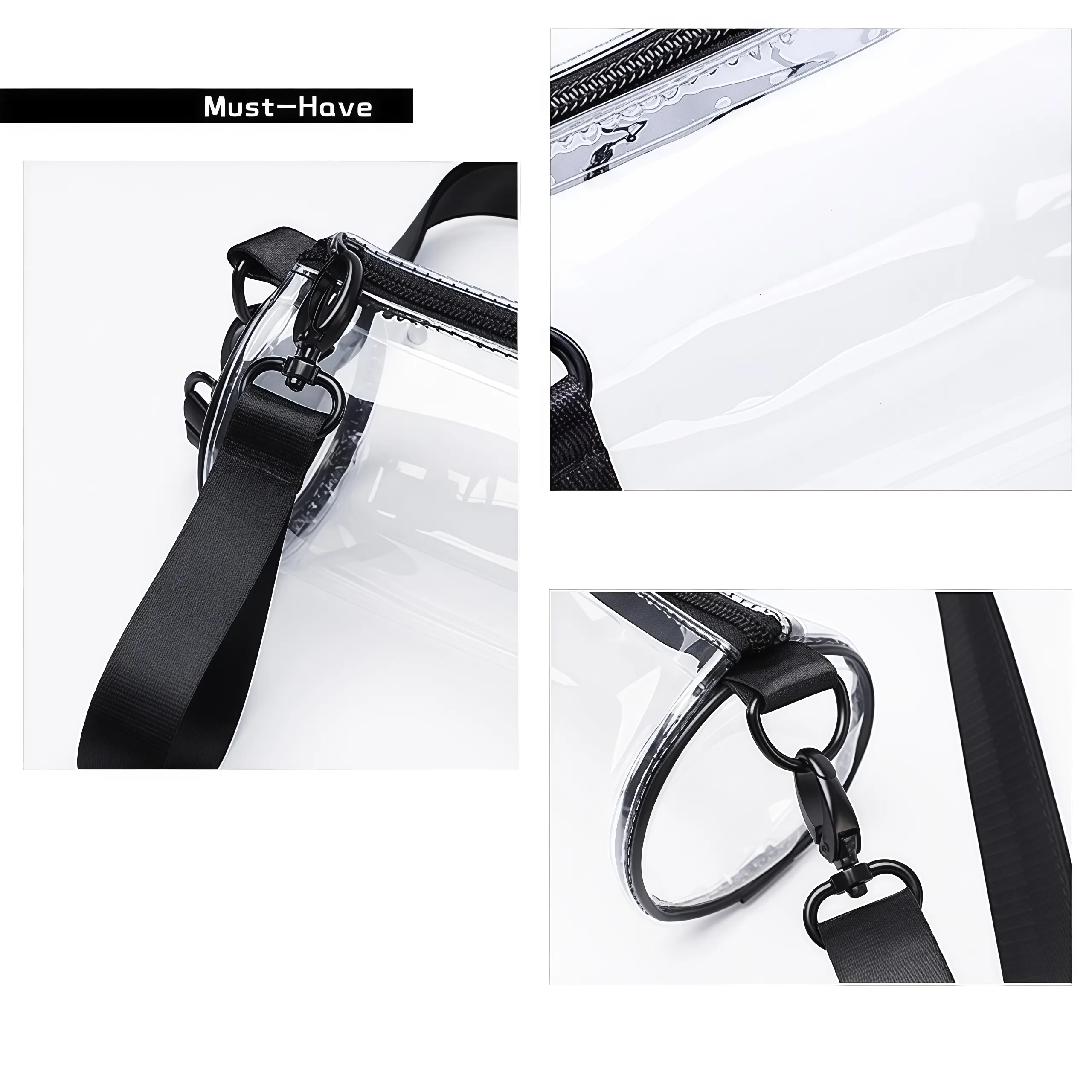 Single Shoulder Transparent PVC Jelly Cylindrical Bag 4