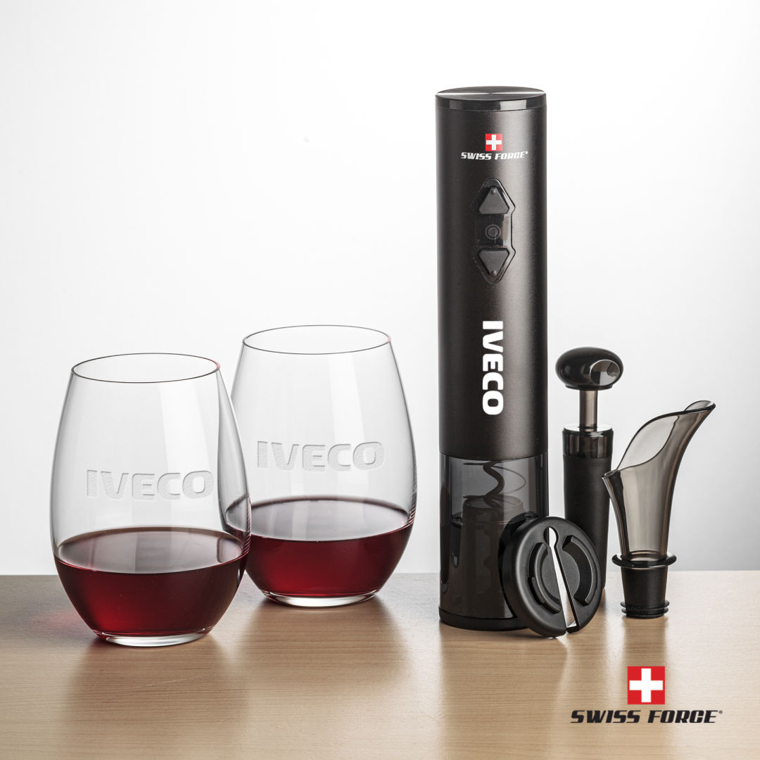 Swiss Force® Opener Set & Carlita Stemless Wine 3