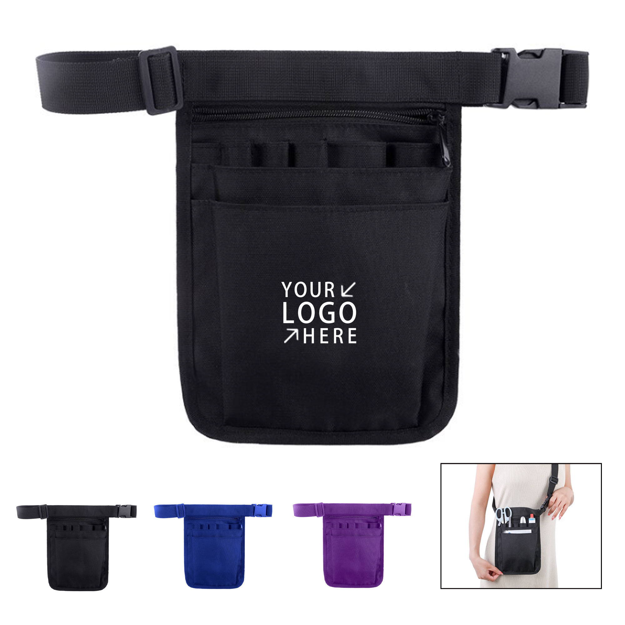 Multi-Pocket Nurse Waist Bag 2