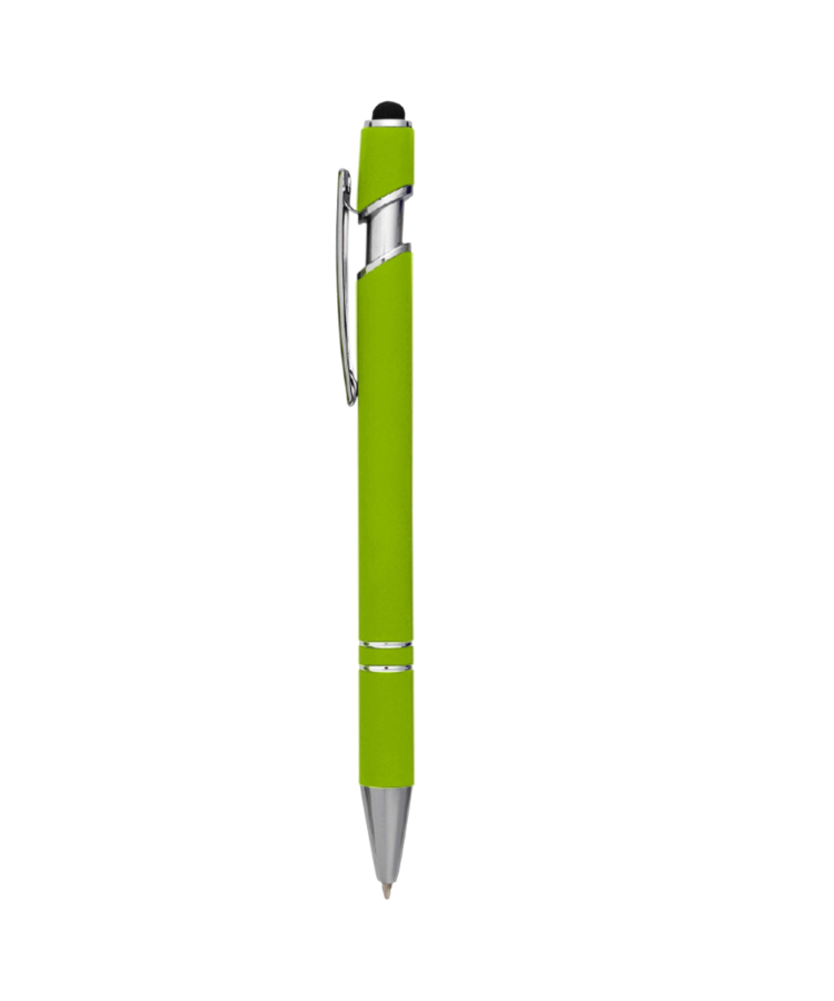 Union Printed - Tropical Colors Jenny Stylus Satin Soft Touch Click Metal Pen 7