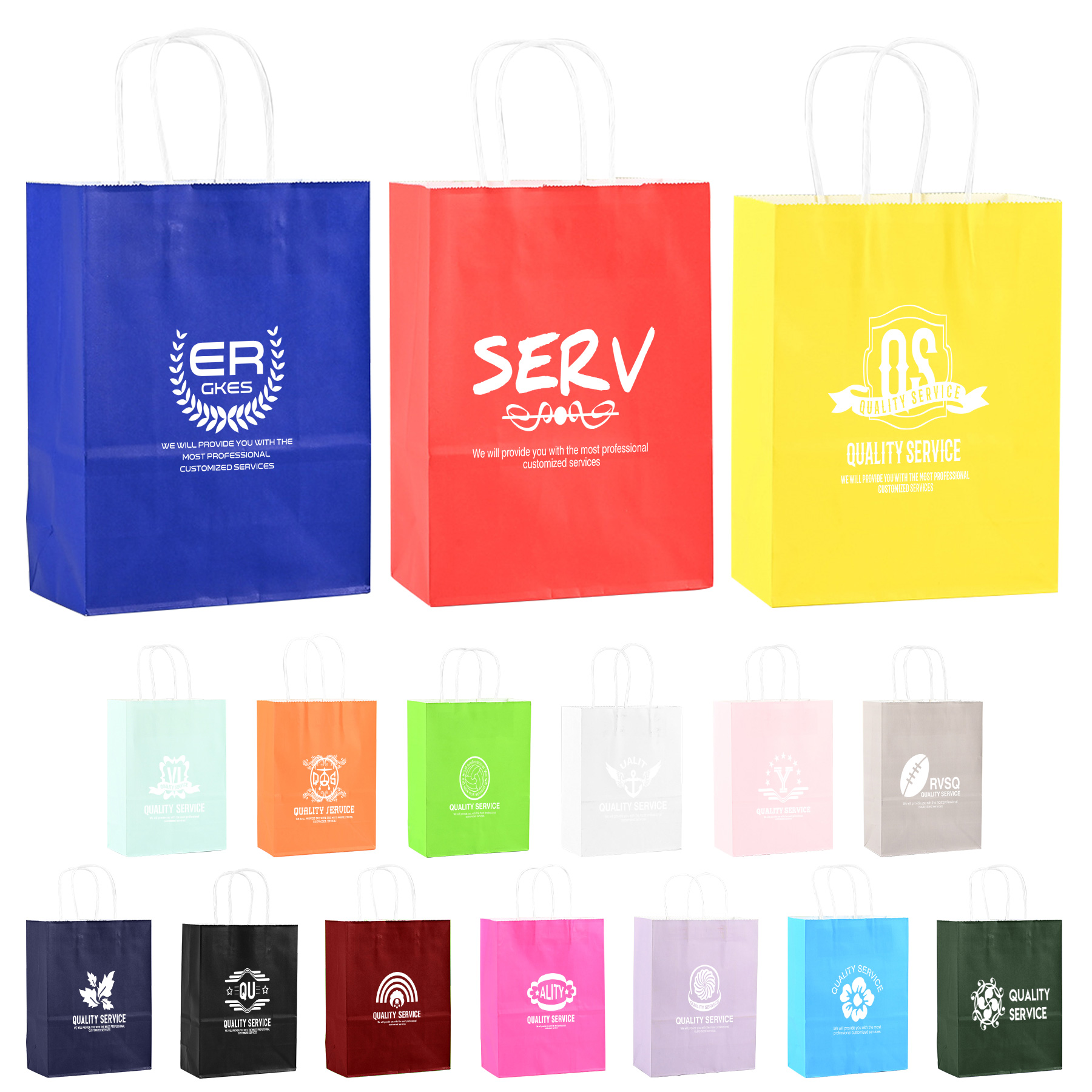 Colorful Tote Kraft Bag 6