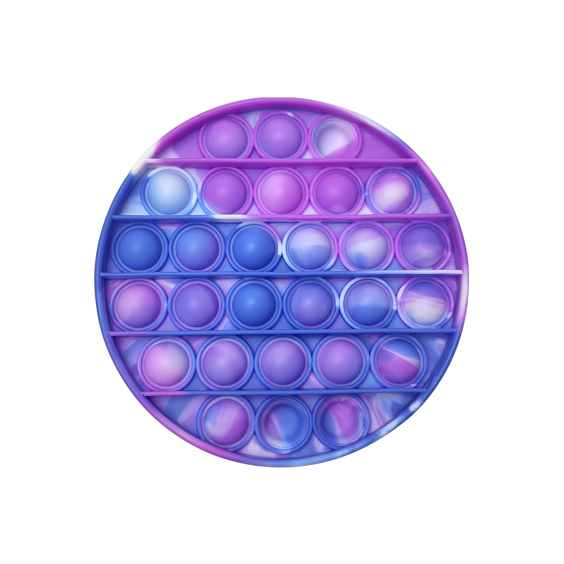 Round Camouflage Push Pop Bubble Fidget Toy 12