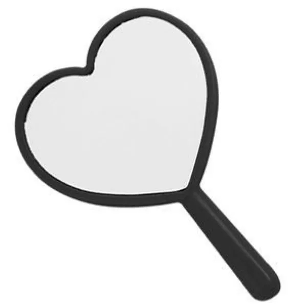 Heart-Shaped Handheld Mirror 4