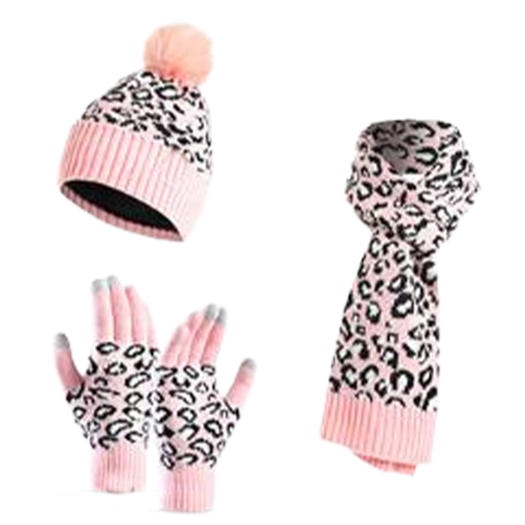 Acrylic Leopard Knit Set 5