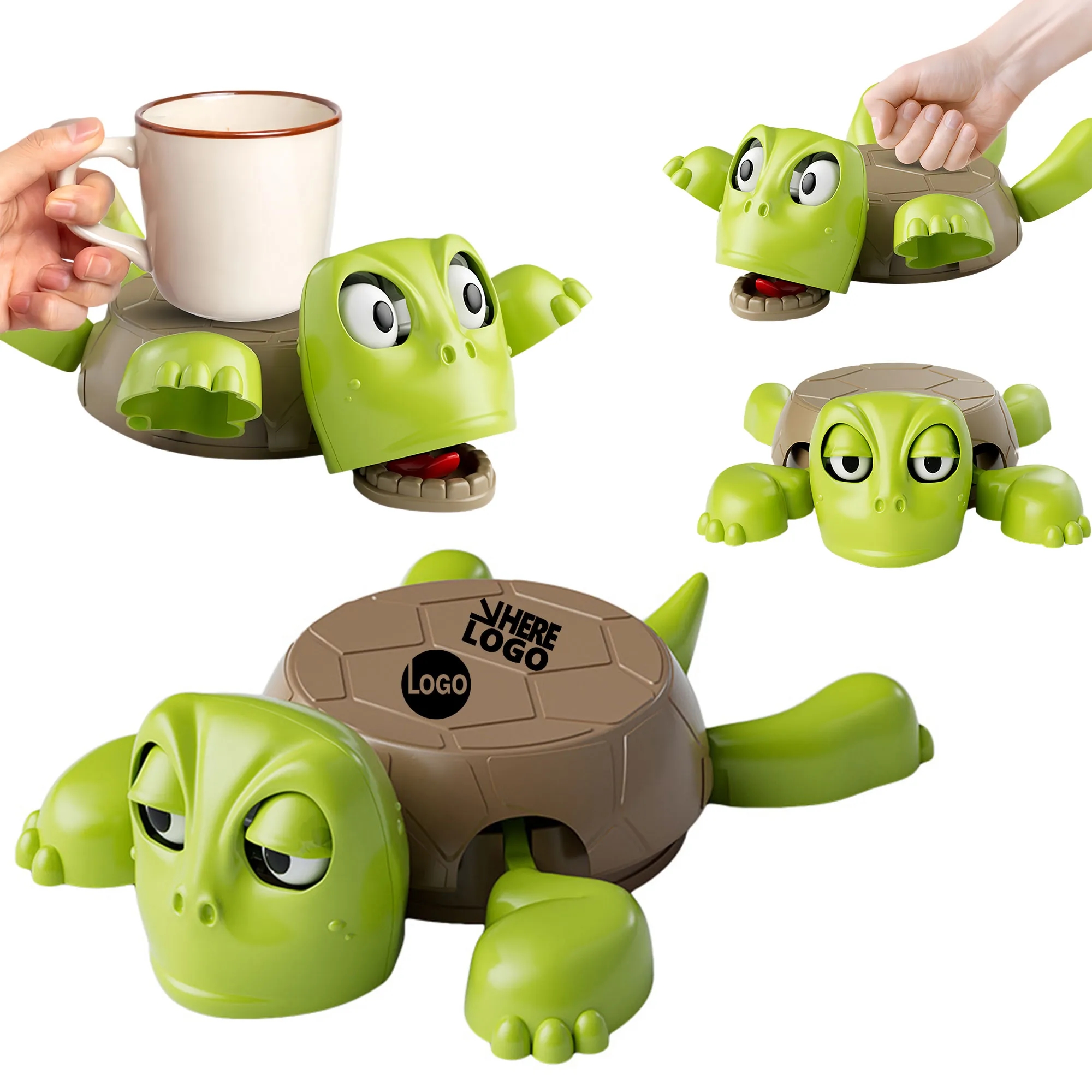 Viral Funny Press Turtle Coaster Creative Desktop Ornament
