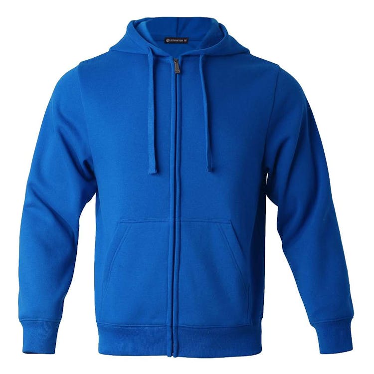 Fleece Full Zip Hoodies - Size Large Royal Blue, custom hoodie or sweatshirt with logo imprint 2