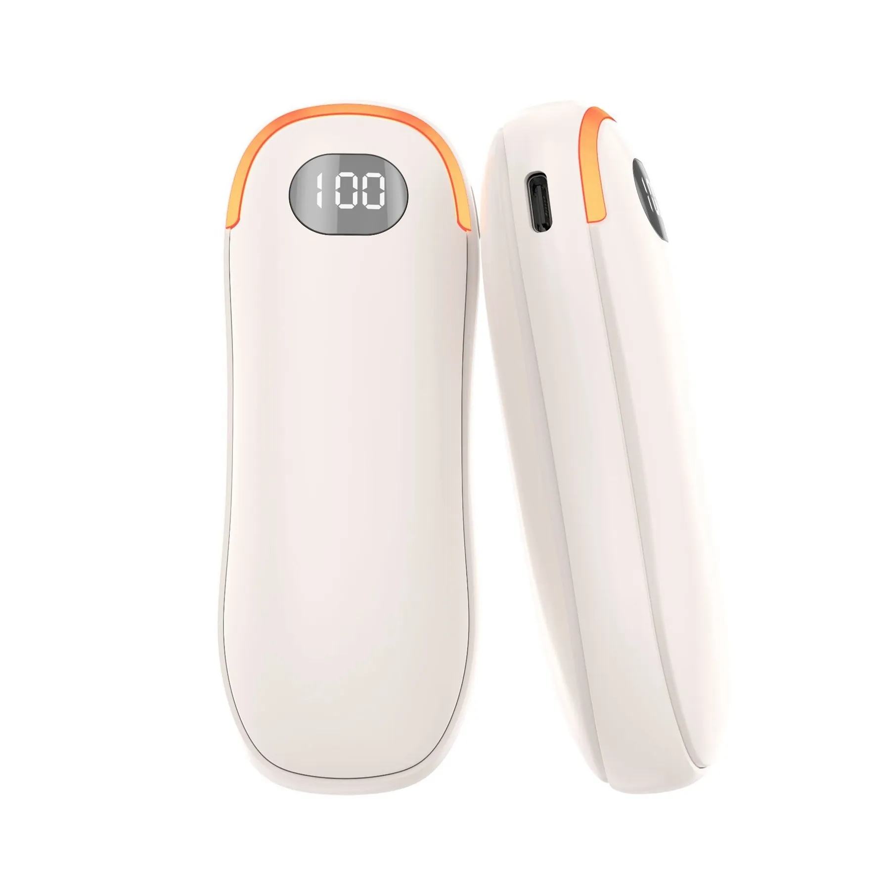 5000 mAh Rechargeable Double-Sided Hand Warmer & Power Bank 5