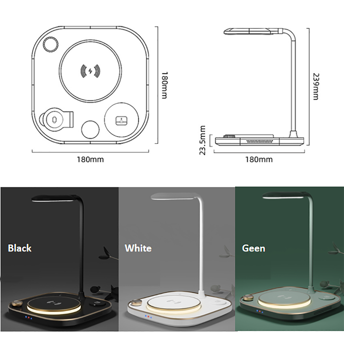 15W 3 In 1 Charging Station Multiple Devices 2