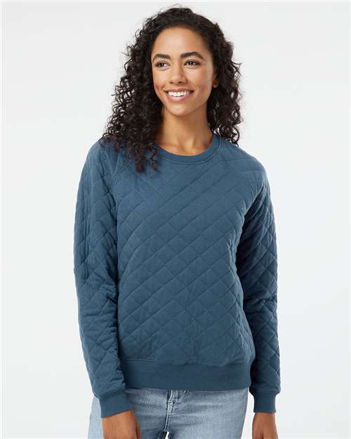 Women's Quilted Crewneck Pullover - R08 8