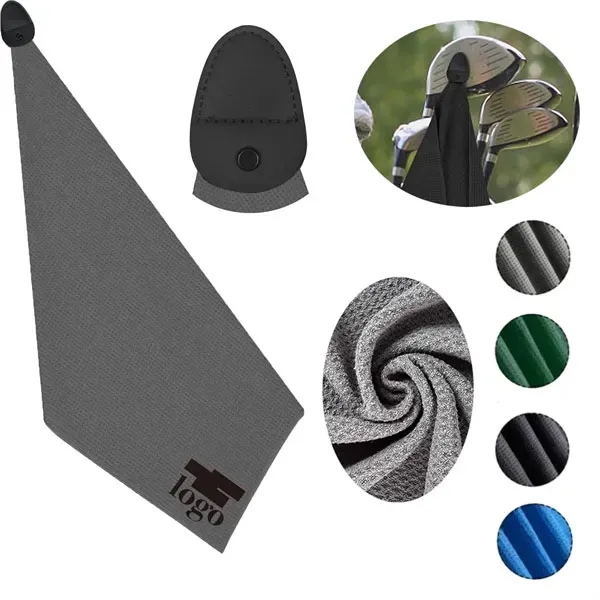 Waffle Golf Towel With Magnetic 4