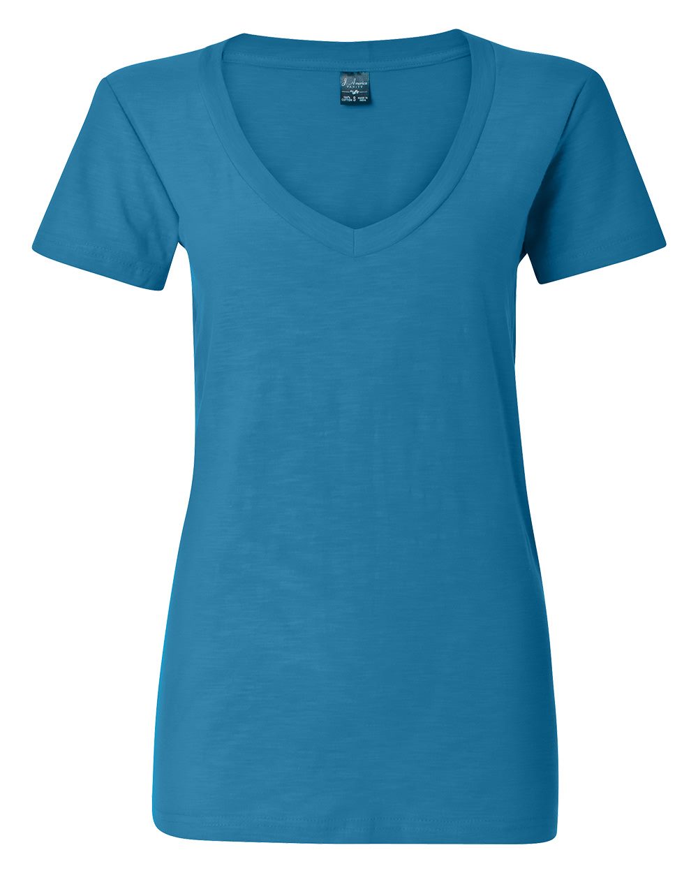 Women's V-Neck Slub T-Shirt - 8169 17