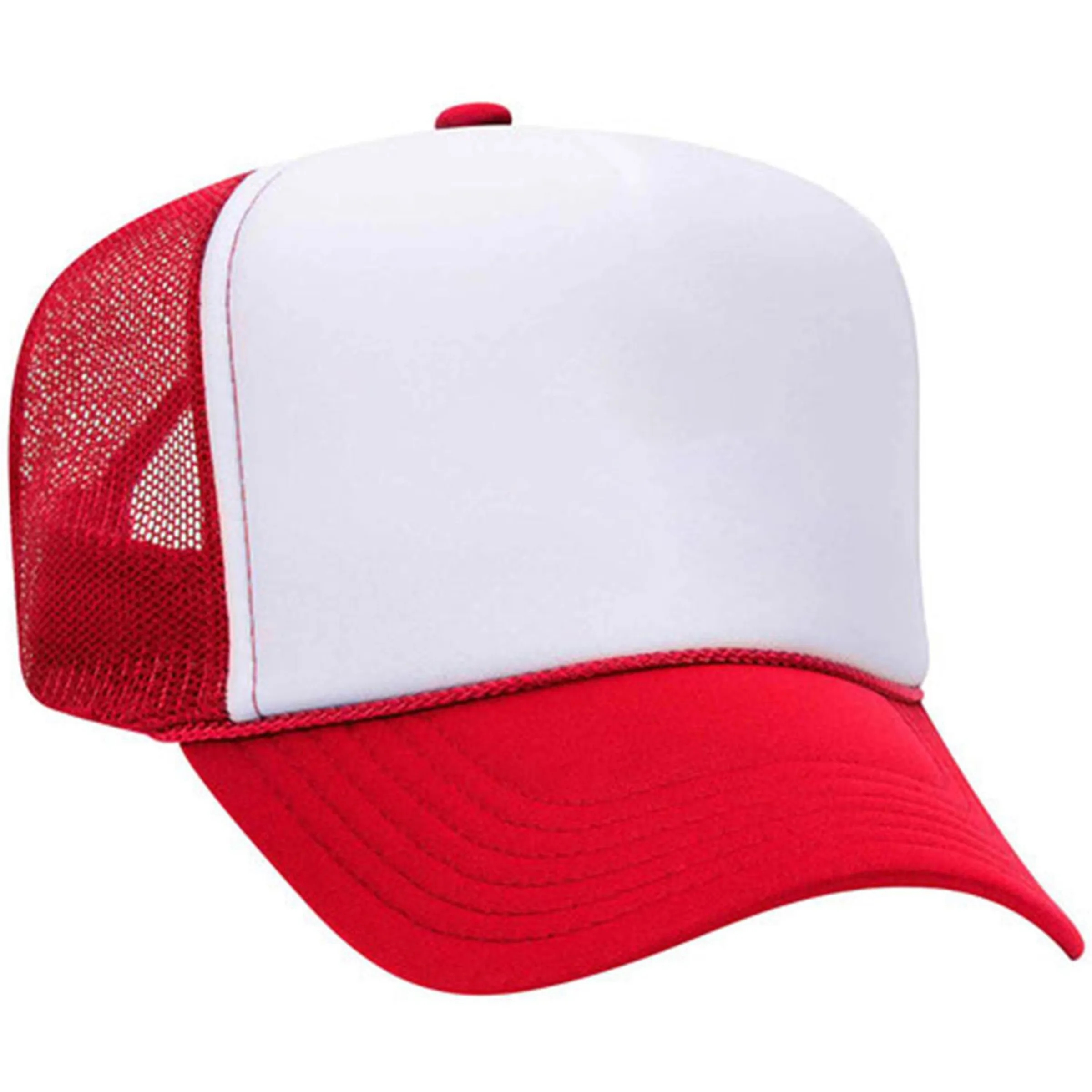 OTTO 5 PANEL HIGH CROWN MESH BACK TRUCKER HAT 72