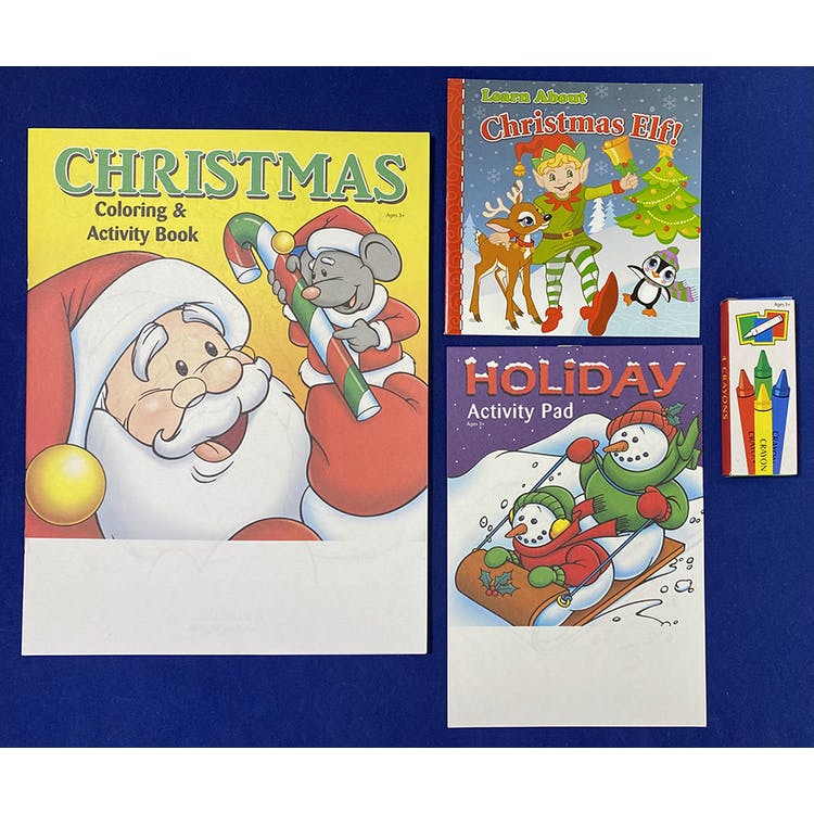 Christmas Activity & Coloring Book Sets - 4 Pieces Vol. 1 1